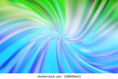 Light Blue, Green vector abstract layout. Glitter abstract illustration with gradient design. Background for a cell phone.