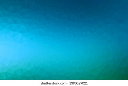 Light Blue, Green vector abstract polygonal layout. An elegant bright illustration with gradient. Elegant pattern for a brand book.