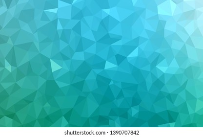 Light Blue, Green vector abstract mosaic pattern. A sample with polygonal shapes. Template for cell phone's backgrounds.