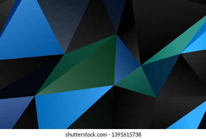 Light Blue, Green vector abstract mosaic pattern. Modern geometrical abstract illustration with gradient. Brand new design for your business.