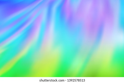 Light Blue, Green vector abstract bright texture. A completely new colored illustration in blur style. New style design for your brand book.
