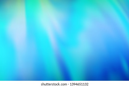 Light Blue, Green vector abstract blurred background. Colorful illustration in abstract style with gradient. Smart design for your work.