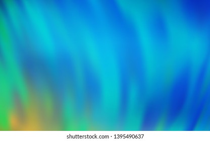 Light Blue, Green vector abstract blurred background. Shining colored illustration in smart style. New style for your business design.