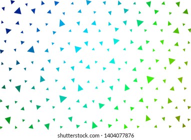 Light Blue, Green vector  abstract polygonal background. A sample with polygonal shapes. A completely new design for your leaflet.