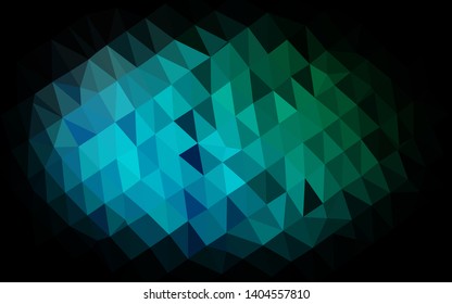 Light Blue, Green vector abstract polygonal texture. Creative illustration in halftone style with gradient. Brand new design for your business.