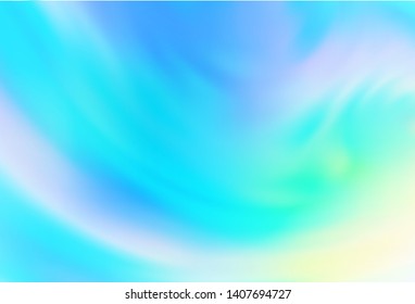 Light Blue, Green vector abstract blurred background. A completely new colored illustration in blur style. New way of your design.