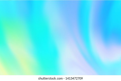 Light Blue, Green vector abstract blurred background. Glitter abstract illustration with gradient design. Elegant background for a brand book.