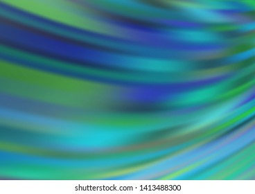 Light Blue, Green vector abstract template. Colorful illustration in blurry style with gradient. Brand new style for your business design.