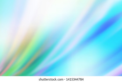 Light Blue, Green vector abstract blurred background. Glitter abstract illustration with gradient design. New style for your business design.