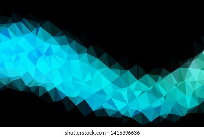 Light Blue, Green vector abstract polygonal layout. Colorful illustration in abstract style with gradient. Elegant pattern for a brand book.