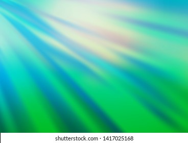 Light Blue, Green vector abstract blurred template. Shining colorful illustration in a Brand new style. A completely new design for your business.