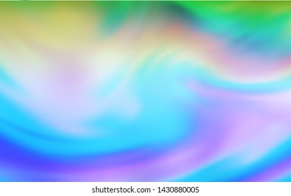 Light Blue, Green vector abstract blurred background. A completely new colored illustration in blur style. Background for designs.