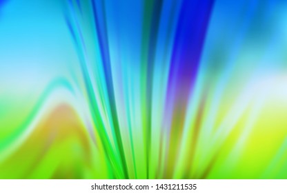 Light Blue, Green vector abstract bright texture. Glitter abstract illustration with gradient design. The best blurred design for your business.