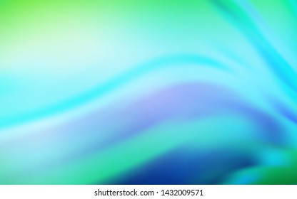 Light Blue, Green vector abstract blurred background. A completely new colored illustration in blur style. New style for your business design.