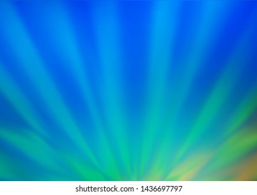 Light Blue, Green vector abstract blurred pattern. Glitter abstract illustration with an elegant design. A completely new template for your design.