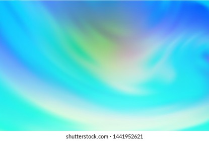 Light Blue, Green vector abstract bright texture. A completely new colored illustration in blur style. New way of your design.