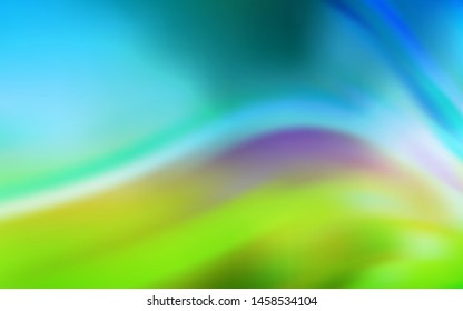 Light Blue, Green vector abstract bright pattern. An elegant bright illustration with gradient. The best blurred design for your business.