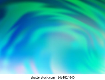 Light Blue, Green vector abstract background. A completely new color illustration in a bokeh style. The blurred design can be used for your web site.