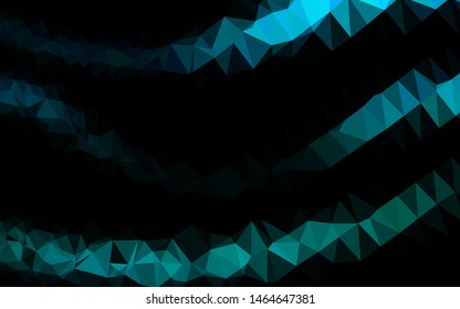 Light Blue, Green vector abstract polygonal texture. A vague abstract illustration with gradient. Completely new template for your business design.