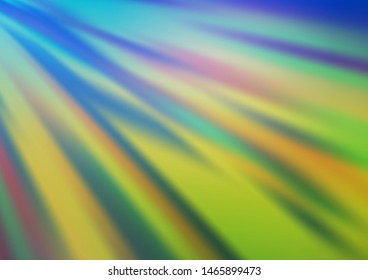 Light Blue, Green vector abstract bright template. Colorful illustration in blurry style with gradient. The template can be used for your brand book.