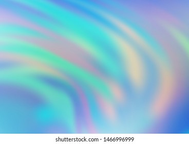 Light Blue, Green vector abstract blurred template. Colorful abstract illustration with gradient. A new texture for your design.