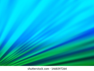 Light Blue, Green vector abstract bokeh pattern. Modern geometrical abstract illustration with gradient. The template for backgrounds of cell phones.