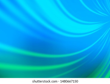 Light Blue, Green vector abstract bright background. A completely new color illustration in a bokeh style. The template for backgrounds of cell phones.