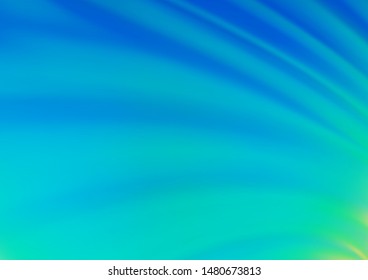 Light Blue, Green vector abstract blurred pattern. A completely new color illustration in a bokeh style. Brand new design for your business.
