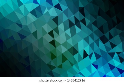 Light Blue, Green vector abstract mosaic pattern. Shining colored illustration in a Brand new style. Brand new design for your business.