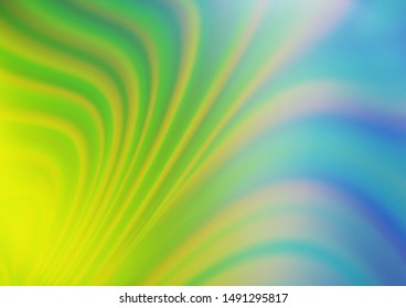 Light Blue, Green vector abstract blurred pattern. Glitter abstract illustration with an elegant design. The background for your creative designs.