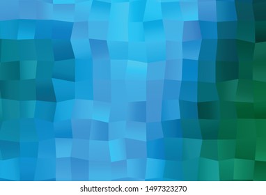 Light Blue, Green vector abstract mosaic backdrop. Glitter abstract illustration with an elegant design. Polygonal design for your web site.