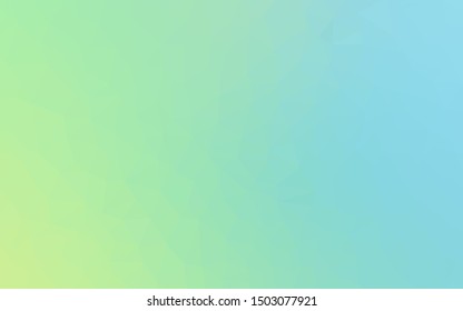 Light Blue, Green vector abstract polygonal template. Geometric illustration in Origami style with gradient.  Template for cell phone's backgrounds.