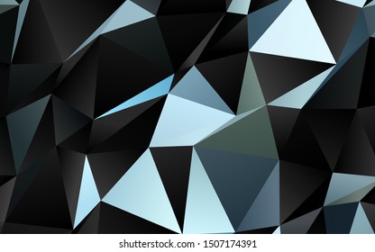Light Blue, Green vector abstract polygonal layout. Colorful illustration in abstract style with gradient. Triangular pattern for your business design.