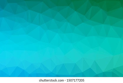 Light Blue, Green vector abstract mosaic background. Shining colored illustration in a Brand new style. Brand new style for your business design.