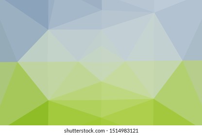 Light Blue, Green vector abstract mosaic background. A sample with polygonal shapes. Brand new style for your business design.