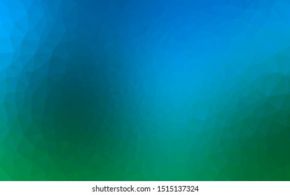 Light Blue, Green vector abstract mosaic background. Shining colored illustration in a Brand new style. Template for a cell phone background.