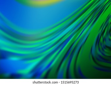 Light Blue, Green vector abstract template. Colorful illustration in abstract style with gradient. A completely new design for your business.