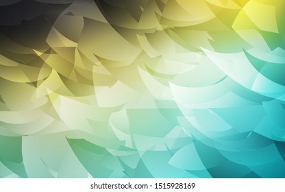 Light Blue, Green vector abstract mosaic backdrop. Shining polygonal illustration, which consist of triangles. Triangular pattern for your design.