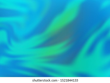 Light Blue, Green vector abstract blurred template. A vague abstract illustration with gradient. The background for your creative designs.