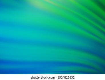 Light Blue, Green vector abstract blurred background. An elegant bright illustration with gradient. The template can be used for your brand book.