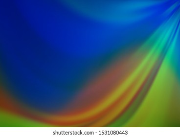 Light Blue, Green vector abstract bright template. Colorful illustration in abstract style with gradient. Brand new design for your business.
