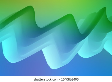 Light Blue, Green vector abstract layout. Shining colored illustration in smart style. New style for your business design.