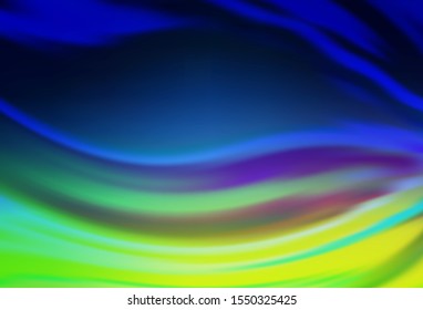 Light Blue, Green vector abstract bright template. Creative illustration in halftone style with gradient. Background for designs.