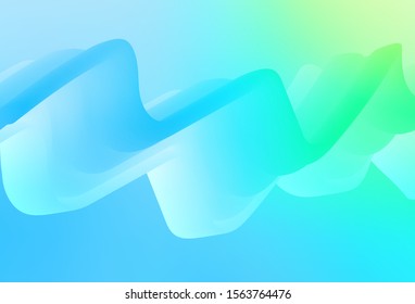 Light Blue, Green vector abstract bright template. Colorful illustration in abstract style with gradient. Blurred design for your web site.