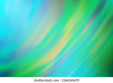 Light Blue, Green vector abstract blurred layout. Creative illustration in halftone style with gradient. New design for your business.