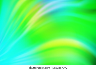 Light Blue, Green vector abstract blurred layout. Creative illustration in halftone style with gradient. Completely new design for your business.
