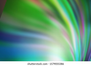 Light Blue, Green vector abstract bright template. Glitter abstract illustration with gradient design. Background for a cell phone.