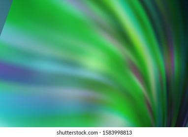 Light Blue, Green vector abstract blurred background. New colored illustration in blur style with gradient. Background for designs.