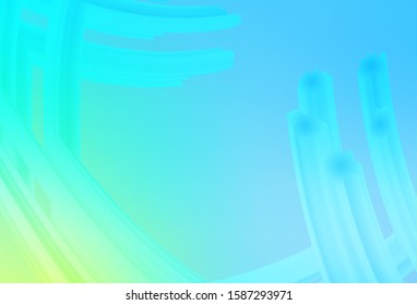 Light Blue, Green vector abstract blurred layout. Modern abstract illustration with gradient. Blurred design for your web site.