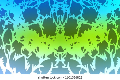 Light Blue, Green vector abstract doodle wallpaper. Colorful illustration in abstract style with doodles created by child. A completely new design for your business.